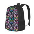 thumbnail image 1 of Balery Happy Kitten Faces Mochila para hombre y mujer - Tela Oxford 600D resistente - Gran capacidad, resistente al agua, ideal para la escuela, viajes y senderismo, 1 of 6