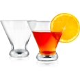 thumbnail image 1 of czcpp-Stemless Martini Glasses, 8.4 oz Cocktail Glass, Elegant Hand Blown Martini Glass Set of 2 w/Heavy Base for Increased Stability, Dishwasher Safe, Perfect Valentine's Day Gift for Men, 1 of 4