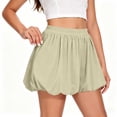 thumbnail image 3 of Jinhomg Kids Girls Elastic Waist Skort Cute Bubble Skirt Shorts with Pockets Solid Color Fashion Summer Sporty Skorts for Kids 4-15 Years, 3 of 7