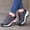 Dark Gray, variant on BYHONG Spring and Autumn New Sports and Casual Shoes for Women Thick Soles and Absorbing Outdoor Shoes Casual Shoes for Women Black 7.5