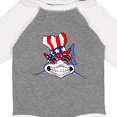 thumbnail image 4 of Inktastic 4th of July Patriot Shark Boys or Girls Long Sleeve Baby Bodysuit, 4 of 5