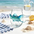 thumbnail image 2 of SLYNSHome Stemless Wine Glasses Beach Themed, Coastal Home Bar Accessories Water Glass, Marine Animal Design Drinkware For Ocean Life Enthusiasts, 2 of 6