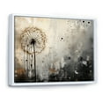 thumbnail image 2 of Designart "Dandelion In Subdued Tones V" Dandelion Floater Framed Wall Art Prints, 2 of 5