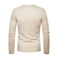 thumbnail image 4 of Frontwalk Men Sport Jersey Shirt Long Sleeve Plain Shirt V Neck Slim Top Tee Shirt, 4 of 8