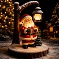 thumbnail image 4 of Clearance! Resin Santa Figurine Christmas Night Light, Christmas Decorations for Home, Vintage Glowing Christmas Decor for Desktop Shelf, 4 of 7