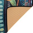 thumbnail image 3 of Yayeee Area Rugs for Living Room 5.2'x4' Indoor Non Slip Washable Bedroom Carpet, Orange Colorful Flowers, 3 of 6