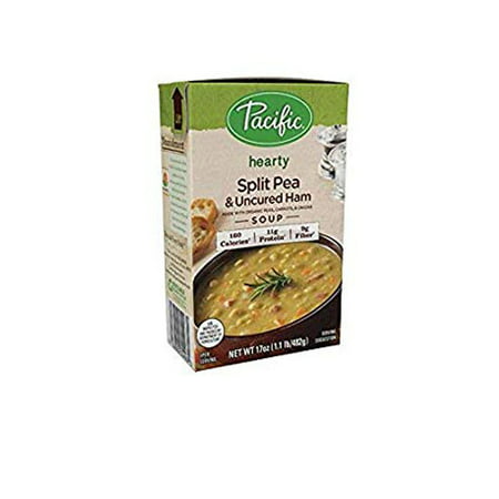 Pacific Foods Organic Soup, Split Pea and Uncured Ham, 17 Ounce (Pack of (Best Pea And Ham Soup)