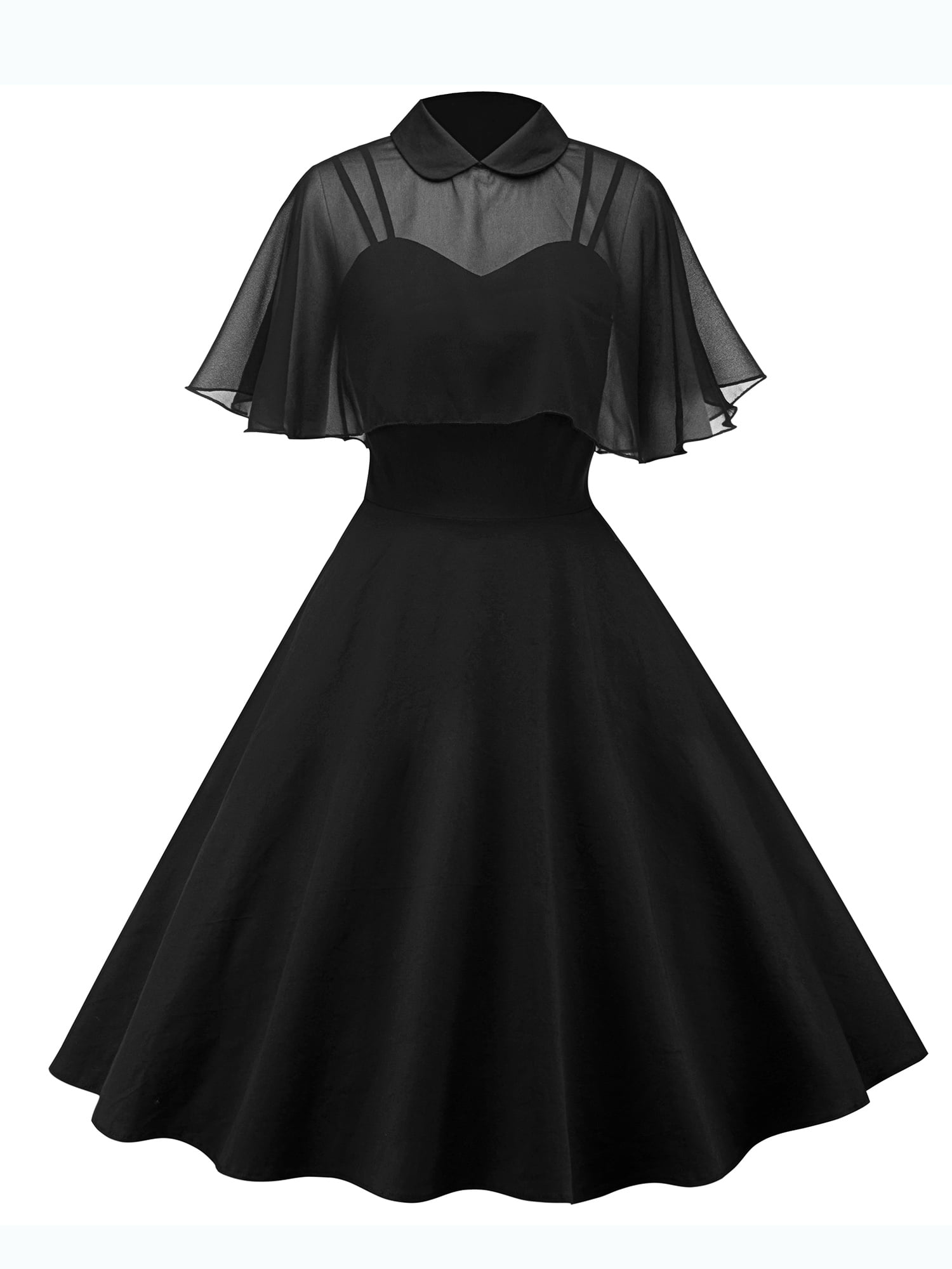 Malbaba Plaid Printed Homecoming 1950s Retro Vintage Sleeveless V-Neck Flared A-Line Dress Elegant for Party 