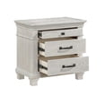 thumbnail image 5 of New Classic Furniture Silver Sands Wood 3-Drawer Nightstand in Gray, 5 of 8