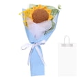 thumbnail image 1 of Ramo de flores de ganchillo, ramo de girasoles tejido a mano para el Día de la Madre, cumpleaños, azul, 1 of 6