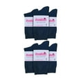 thumbnail image 2 of Chaussettes pour Femmes en Coton Uni Riche / 12 Paires / Sock Snob / Chaussettes Fines Colorées Mi-Mollet, 2 of 2