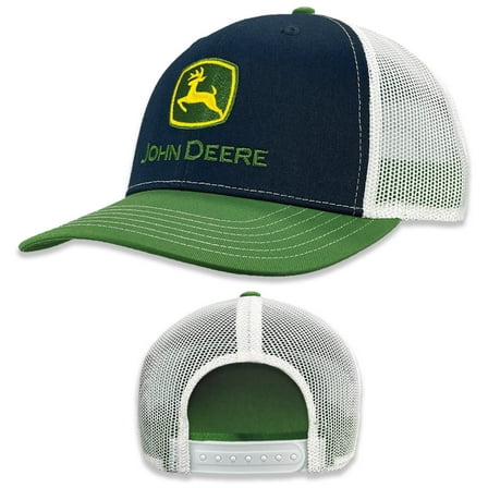 John Deere Navy and Green Mesh Back Moline Hat - LP86115