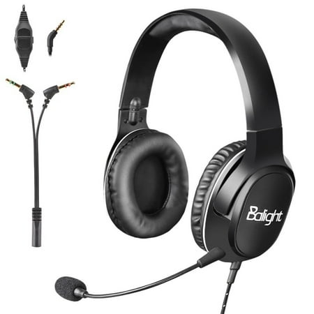 Headset/ 3.5mm Computer Headset with Microphone Noise Cancelling, Lightweight PC Headset Wired Headphones, Business Headset, Webinar, Phone, Call