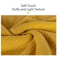 thumbnail image 3 of Flxxie Acrylic Knitted Throw Blanket with Decorative Tassel Couch Bed Sofa, 51" x 67", Yellow Striped, 3 of 5