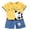 1-E225, variant on Byoo Boy Cute Dog Graphic Tracksuit Outfit Short Sleeve Puppy Print Tee Short Clothing Set Breathable Sweatsuit Sets