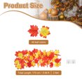 thumbnail image 2 of Uxcell Fall Garlands 5.6Ft, Artificial Autumn Maple Leaves Garland Hanging Decoration, Red/Yellow 2 Pcs, 2 of 7