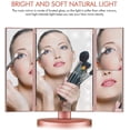 thumbnail image 2 of Espejo de maquillaje Vanity Infitrans, 3 pliegues, con 21 luces LED, 2 of 6