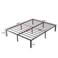 thumbnail image 2 of BSHTI QUEEN Size Metal Bed Frame,Featuring Clean and Minimalist Design Bed Frame for Bedroom, 2 of 8
