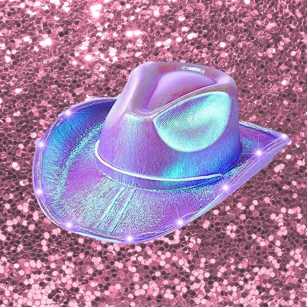 Momihoom Unisex Cowboy Hat Light Up Flashing LED Brim Fun  display picture 2