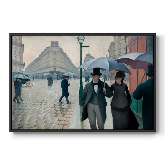 Vintage Landscape-CCXCIV By Wexford Home Framed in Black Wood Gallery Wrapped Canvas 17 in. x 25 in.