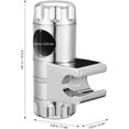 thumbnail image 2 of Soporte de ducha, soporte de ducha de mano impermeable con altura ajustable, para ducha de mano, soporte de ducha de mano reemplazable, cabezal de ducha de 25 mm de diámetro, ABS cromado--, 2 of 5