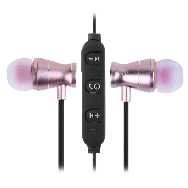 G2 Bluetooth-compatible 4.2 Sports Magnético Adhesivo In-Ear Auricular Estéreo (Oro Rosa)-159708.03 Likrtyny Accesorios electrónicos