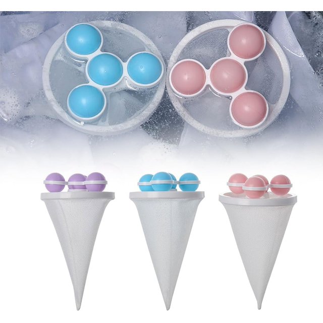 ZOUSSIQI 3 Pcs Filtre à Cheveux Flottant en Maille, Sac de Filtre en Maille pour Machine à Laver, Attrape-Peluches pour Machine à Laver, Attrape-Poils Réutilisable, CA919-46434