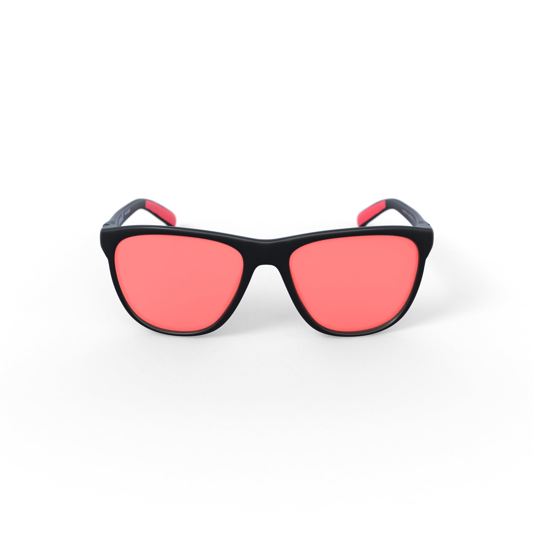 Hurley North Shore - HSM1015PS_003, square sunglass, black/red frame & red revo polarized lens + ar coating