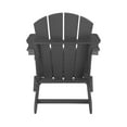 thumbnail image 4 of Westin Outdoor 2-Piece Set Plastic Adirondack Chair with Ottoman Footrest Included, Gray, 4 of 4