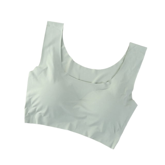 Seamless Wirefree Sports Bra for Supportive Non Padding Yoga Bralette Lightweight Breathable Comfortable Workout Tank Top Women