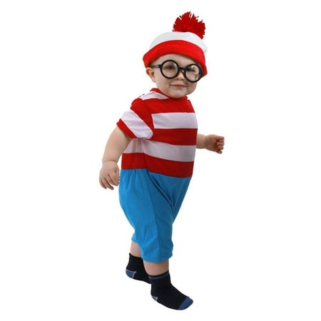 Where's Waldo Infant Costume Onesie 12-18 months
