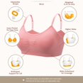 thumbnail image 6 of Coobie Seamless Bras for Women No Underwire Scoopneck Cami Bra 9012, Pink Ginger, Full Size, 6 of 8