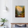 thumbnail image 4 of JRXY  Autumn Forest Mountain Wall Art Bear Canvas Picutres for Bedroom Living Room Wall Decor Modern Landscape Canvas Artwork Contemporary Nature Picture Prints Framed Ready to Hang  12x16 in, 4 of 5