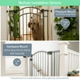 thumbnail image 5 of Ingenuity Modern Home Walk-Thru Safety Pet and Baby Gate, Grey, Openings from 28-42" Wide, 30' Tall, 5 of 14