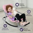 thumbnail image 6 of Special Supplies Sensory Rocking Chair for Kids - Comfortable Kids Rocker- Versatile Floor Chair with Soft Fabric and Stability for Playroom, Bedroom, or Nursery (Ages 3+) - Pink, 6 of 9
