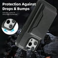 thumbnail image 6 of for iPhone 16 Pro Wallet Case, Magnetic Phone Cover Compatible with Mag-Safe, 2-in-1 Detachable PU Leather Credit Card Holder Slots Purse with Kickstand Shockproof Protective Case, Black, 6 of 10
