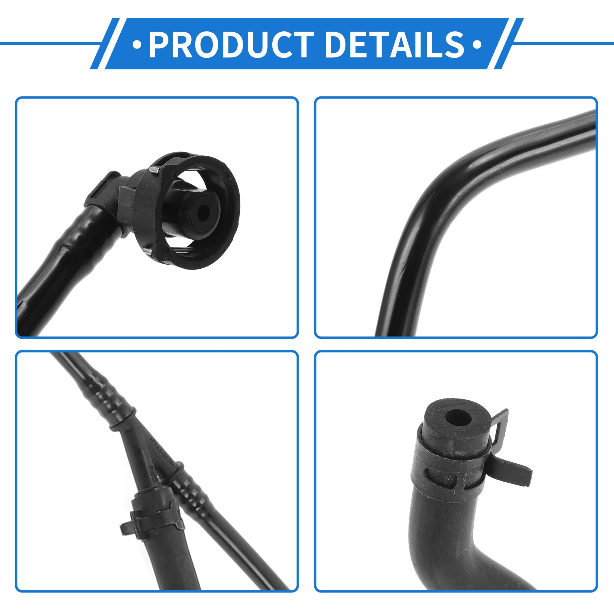 Unique Bargains Engine Coolant Hose for Mercedes-Benz Metris 2.0L 2016-2023 Plastic Black