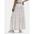 thumbnail image 3 of No Boundaries Tiered Maxi Skirt, Women's and Women's Plus, 3 of 5