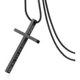 thumbnail image 3 of HZMAN Philippians 4:13 Cross Pendant For Man Women Strength Bible Verse Stainless Steel Necklace, 3 of 8