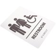 thumbnail image 2 of Braille Washroom Sign Business Toilet Sign Handicap Bathroom Sign Restroom Sign, 2 of 2