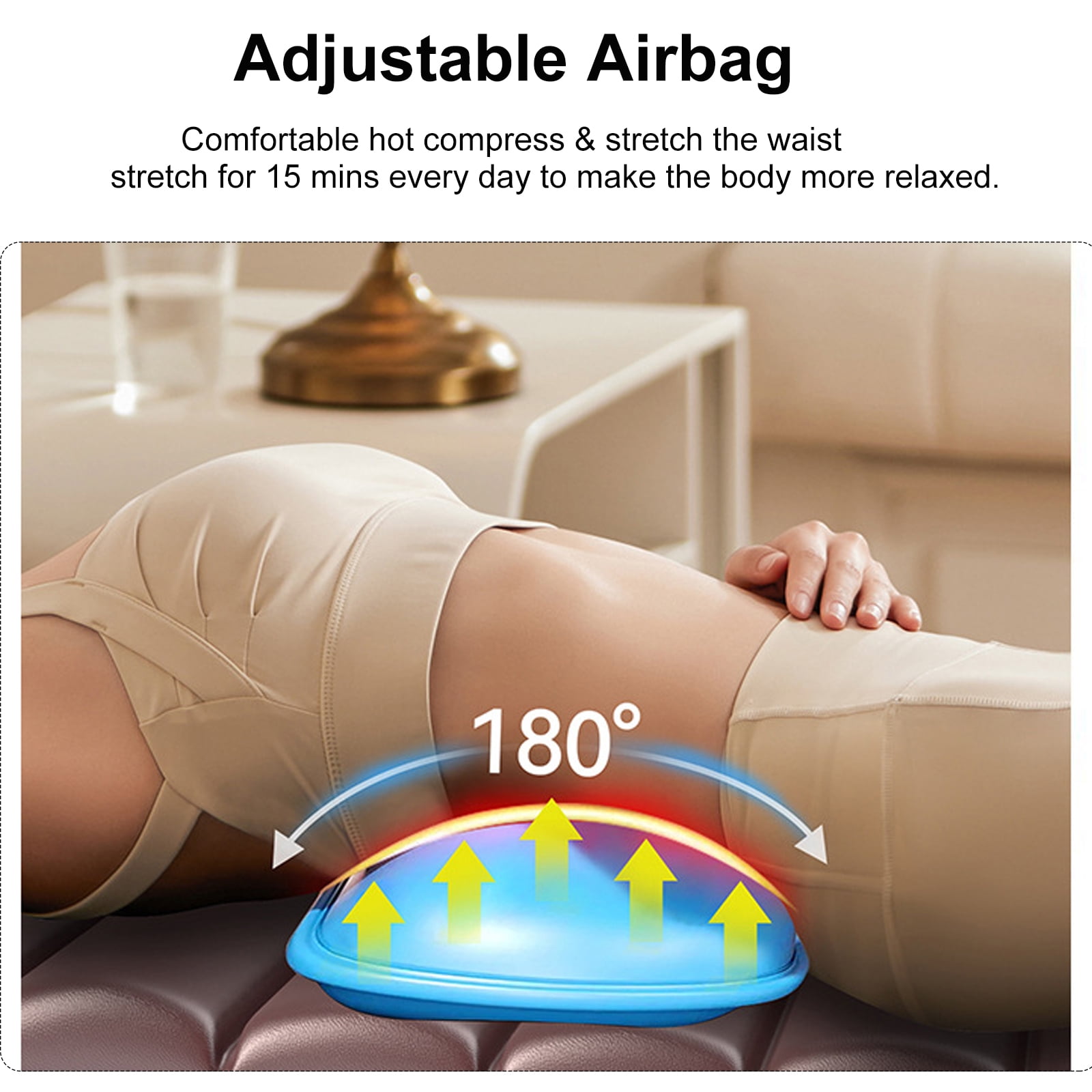 Full Body Massage Mat with Heating, Foldable Massage Mattress Pad with 10 Vibration Motors and 3 Adjustable Strength, Multifunctional Leg Foot Massagers and Detachable Neck Massager Pillow