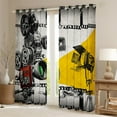thumbnail image 2 of Manfei Cinema Blackout Curtains,Movie Time Curtains Pack of 2 (38x45 Each),Ancient Filmstrip Window Curtains For Child,Breathable Home Decor, 2 of 6