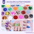 thumbnail image 4 of Acrylic Nail Kit With Everything For Beginners, Professional Nail Starter Kit , 24 Color Glitter Acrylic Powder and Liquid Monomer Set, Nail Glitter And DIY Nail Art Tools, 4 of 8