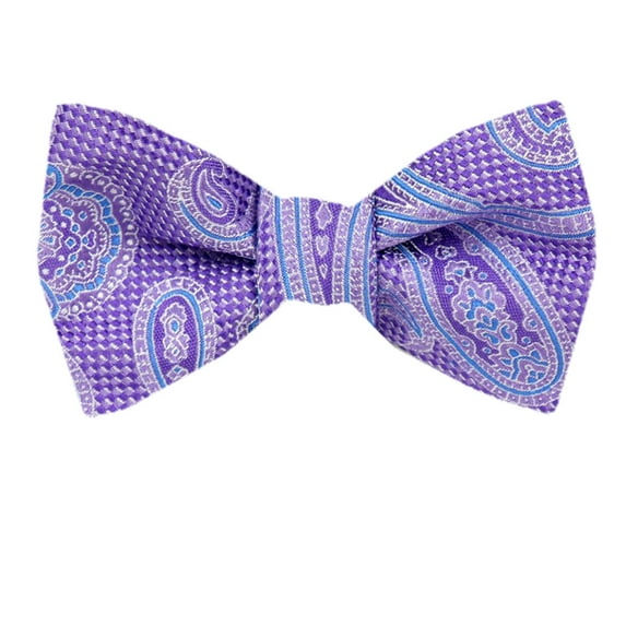 Mens Silk Pattern Dot Paisley Designer Self Tie Bow Tie