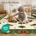 thumbnail image 4 of ODIKA 9'x12' Washable Area Rug Fish Fishing Bass Vintage Sportsman Hook Fly Lure Tackle Motif for Dining Room, Basement, Large Office, Non-Slip Chair-Friendly, 4 of 7