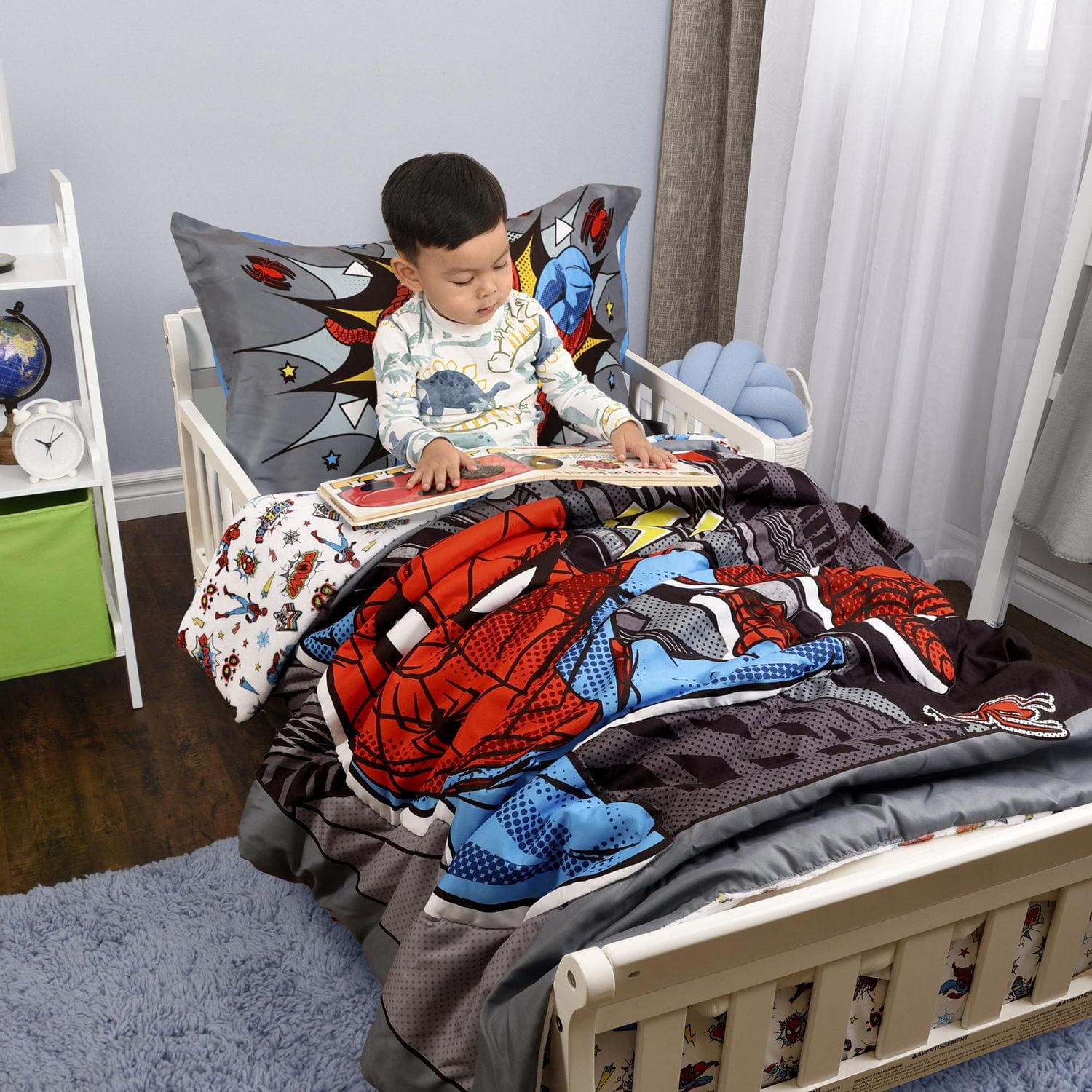 Marvel Spider-Man Comic 3-Piece Toddler Bedding Set