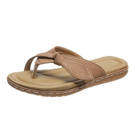 

Penkiiy Women s One Band Flip Flop Sandal 38 Pink