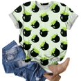 thumbnail image 4 of Duqingm Halloween Shirts for Women Short Sleeve Cute Print T Shirt Halloween Costumes for Women 2026,S, 4 of 6