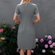 thumbnail image 2 of Vestido Midi Casual ANGGREK de Encaje Suelto de Moda Poliéster Elegante Manga Corta Lavable Para Mujer, 2 of 6