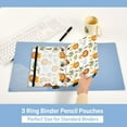 thumbnail image 5 of Cartoon Lions and Elephant 2 Pack Pencil Pouch for 3 Ring Binder Smooth Zipper Folders with Pockets Clear Window Pencil Case, 5 of 6